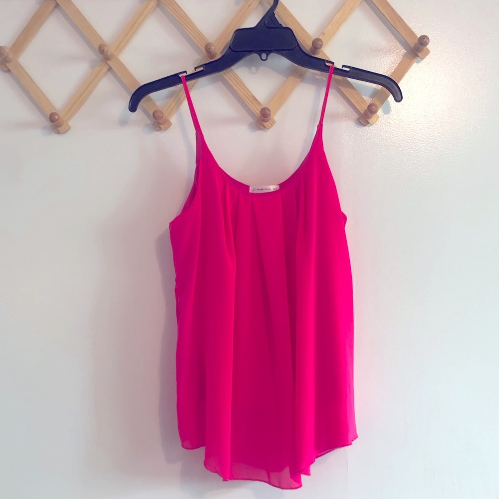 Pink Spaghetti Strap Top